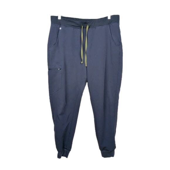 Figs Pants - FIGS High Waisted Zamora Jogger Scrub Pants Quiet Navy PO 2163 Women's XL